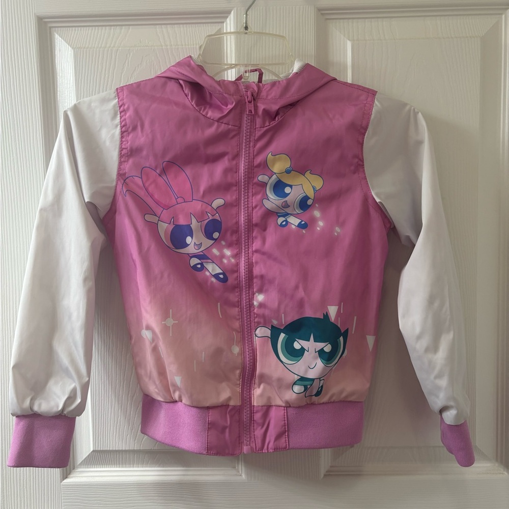 Powerpuff Girls Jacket Youth 6X Members Only CN Windbreaker Pink Hooded